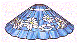 22" Cone Daisy Stained Glass Lampshade Pattern ...