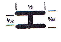 1/2" Flat H Zinc - Inner Bar