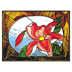 Carolyn Kyle Stained Glass Pattern - Stately Floral (CKE-155) -  Whittemore-Durgin Stained Glass Supplies