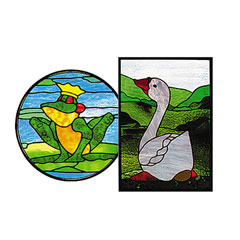 Carolyn Kyle Stained Glass Pattern - Frog Prince & Sittin' Pretty (CKE-90)