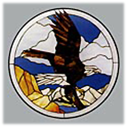 Carolyn Kyle Stained Glass Pattern - Eagle Landing (CKE-113)