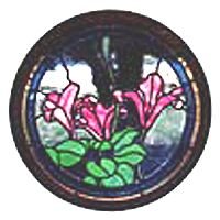 Carolyn Kyle Stained Glass Pattern - Circle Floral (CKE-53)