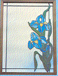 J-15 Mirrored Iris Discount Stained Glass Pattern