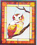 J-30 A Mother Owl Discount Stained Glass Pattern