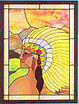 J-49 Feathered Friend Discount Stained Glass Pattern (Hidden House)