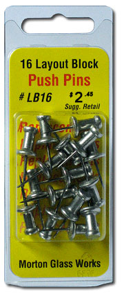 Morton Metal Push Pins, 1/2" (LB16)