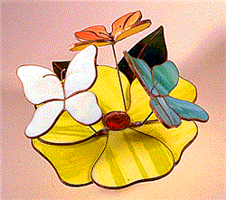W-D Stained Glass Butterflies Music Box Kit