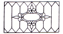 WP-9 Victorian Stained Glass Window Pattern