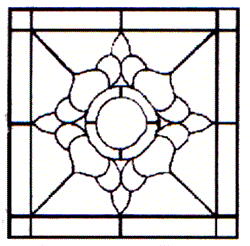 WP-12 Victorian Stained Glass Window Pattern