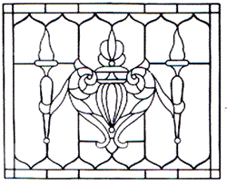 WP-16 Victorian Stained Glass Window Pattern