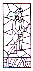 WP-19 Minuteman Stained Glass Window Pattern