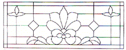WP-21 Victorian Stained Glass Window Pattern