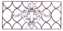 WP-26 Victorian Stained Glass Window Pattern