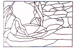 WP-37 Swan Stained Glass Window Pattern
