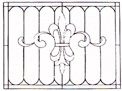 WP-79 Victorian Stained Glass Window Pattern