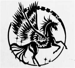 Peel-N-Etch Pegasus Stencil