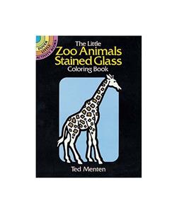 Little Zoo Animals Stained Glass Coloring Book (Pocket Sized)