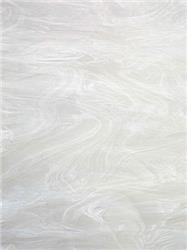 Spectrum White swirled with Clear, "Pearl White" Fusible (305SF)