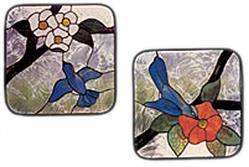 Carolyn Kyle Stained Glass Pattern - Birds and Flowers (CKE-40)