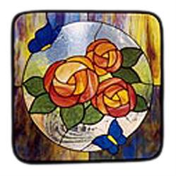 Carolyn Kyle Stained Glass Pattern - Roses & Butterflies (CKE-41)