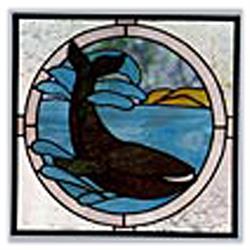 Carolyn Kyle Stained Glass Pattern -  Whale (CKE-70)