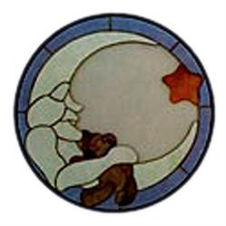 Carolyn Kyle Stained Glass Pattern -  Crescent Moon (CKE-74)