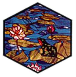 Carolyn Kyle Stained Glass Pattern -  Frog & Dragonfly (CKE-78)