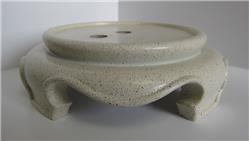 Antique White 4" Decorative Lamp Base Bottom, with lip