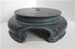 Faux Verdi Gras 4" Decorative Lamp Base Bottom, Flat Top