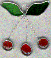 Cheerful Cherries Stained Glass Suncatcher Kit