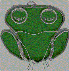 Full-throated Frog Stained Glass Suncatcher Kit