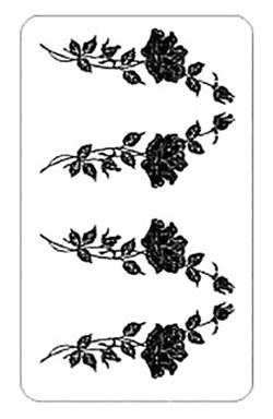 Rub 'N' Etch Stemmed Rose