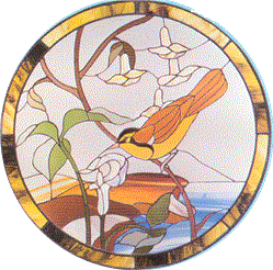 J-37 Wetland Scene Discount Stained Glass Pattern
