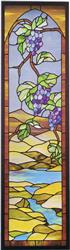 J-40 Grape Sidelight Discount Stained Glass Pattern (Hidden House)
