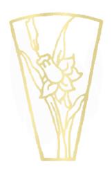 Daffodil Night Light Brass Filigree