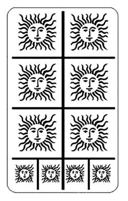 Rub 'N' Etch Sun Face