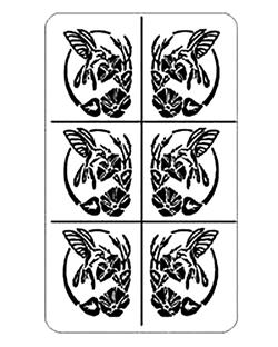 Rub 'N' Etch Hummingbird