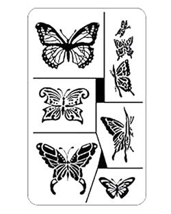 Rub 'N' Etch Butterflies