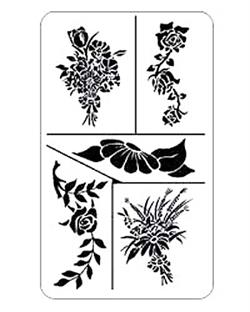 Rub 'N' Etch Floral 1