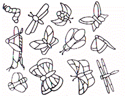 Suncatcher patterns - Insects (D-8)