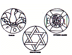 Suncatcher patterns - Religious and Fraternal (D-70)