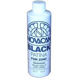 Novacan Black Patina for Zinc, 8 oz.