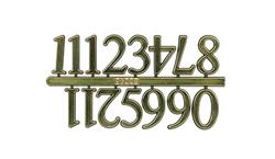 1/2" Gold Stick-On 12-Number Clock Numerals