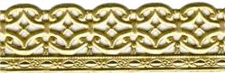 Solid brass gallery (banding), per foot