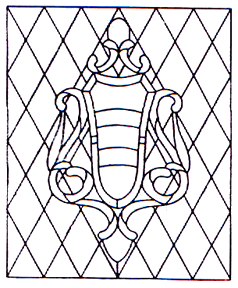 WP-45 Victorian Stained Glass Window Pattern