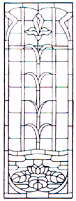 WP-61 Victorian Stained Glass Window Pattern