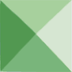 1" x 1" Pale Green Bevel