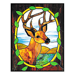 Carolyn Kyle Stained Glass Pattern - Deer Portrait (CKE-15)