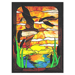 Carolyn Kyle Stained Glass Pattern - Sunrise on Pond (CKE-18)