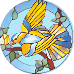 J-3 A Dove Discount Stained Glass Pattern